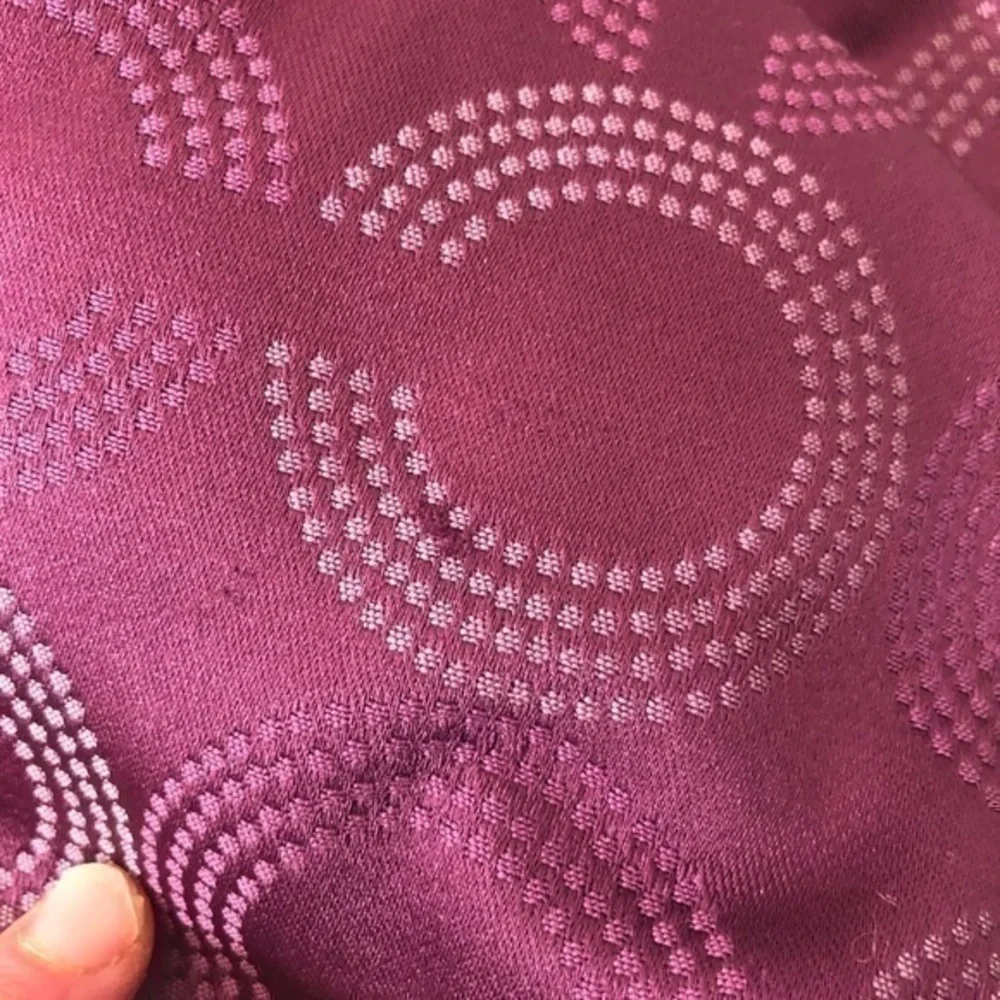 Coach Ashley y2k signature purple dotted Op Art bag  F20049